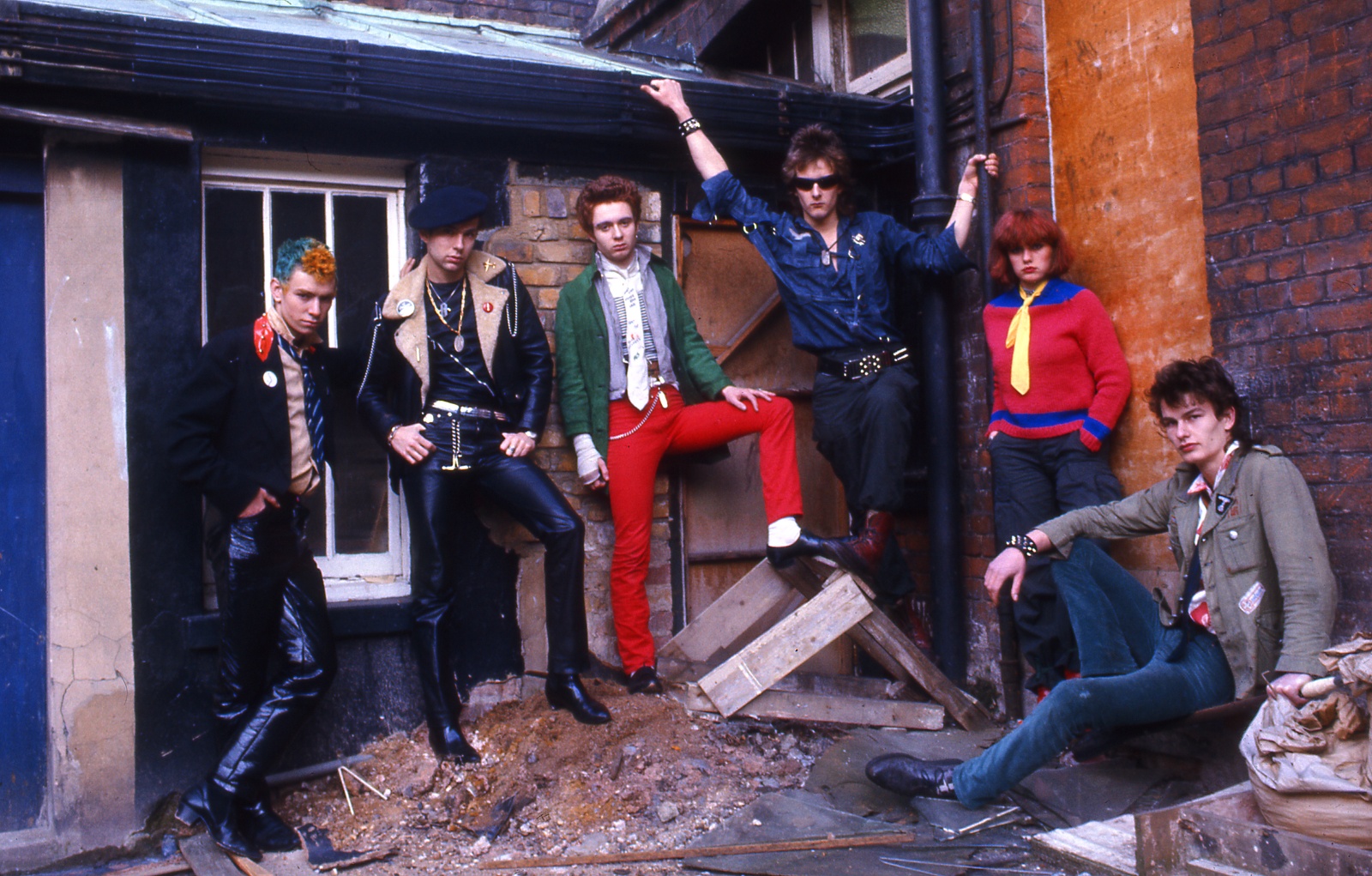 Tommy Dollar and friends  off Kings Road London 1975 